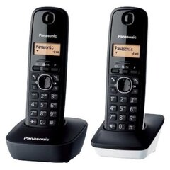 Panasonic KX-TG1612SP1 Duo, melns cena un informācija | Stacionārie telefoni | 220.lv