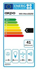 AKPO WK-4 SIGMA 60 CZARNY цена и информация | Вытяжки на кухню | 220.lv