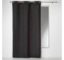 Aizkars Panama, melns, 140 x 240 cm, 1 gab. cena un informācija | Aizkari | 220.lv