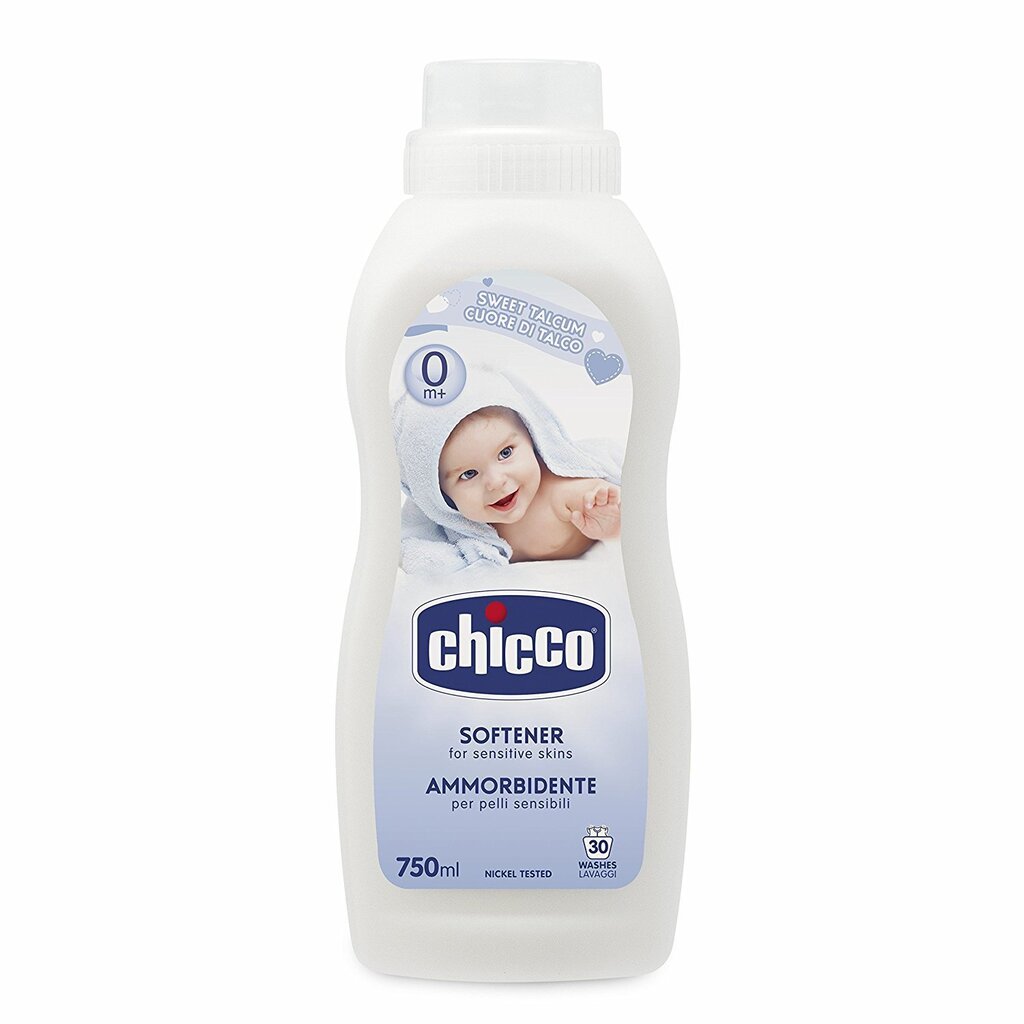 Bērnu auduma mīkstinātājs Chicco Sweet Talcum 750 ml cena un informācija | Veļas mazgāšanas līdzekļi | 220.lv
