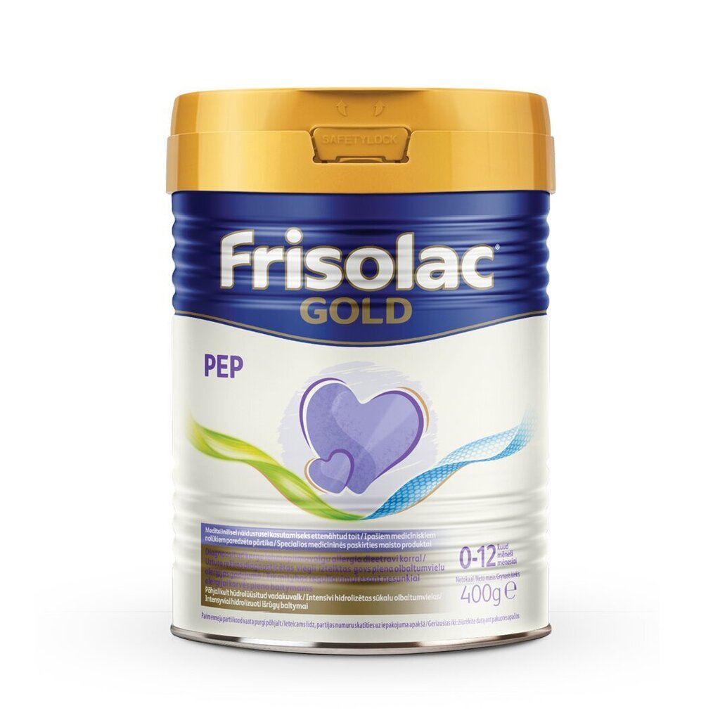 Specialios paskirties pieno mišinys alergiškiems kūdikiams Frisolac Gold PEP, 0 mėn+, 400 g цена и информация | Piena maisījumi (0-6 mēn.) | 220.lv