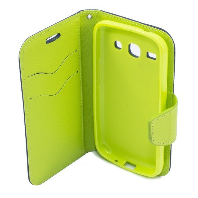 Telone Fancy Diary Book Case ar stendu Huawei Honor 10 sāniski atverams Zils/Salātkrāsas cena un informācija | Telefonu vāciņi, maciņi | 220.lv