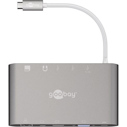 Goobay USB-C All-in-1 Multiport Adapter cena un informācija | Adapteri un USB centrmezgli | 220.lv