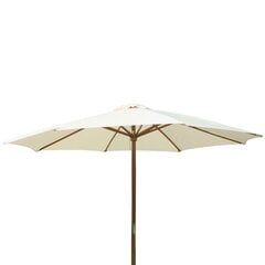 Cолнцезащитный зонт Patio Poly 3 м, белый   цена и информация | Зонты, маркизы, стойки | 220.lv