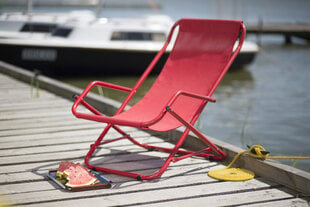 Sauļošanās guļamkrēsls Patio Riposo D029-03TB, sarkans cena un informācija | Sauļošanās krēsli | 220.lv