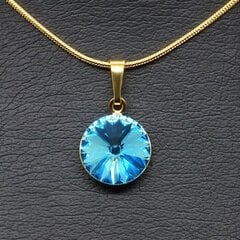 Kulons "Klaris II (Aquamarine Blue)" ar Swarovski™ kristāliem cena un informācija | Kaklarotas | 220.lv