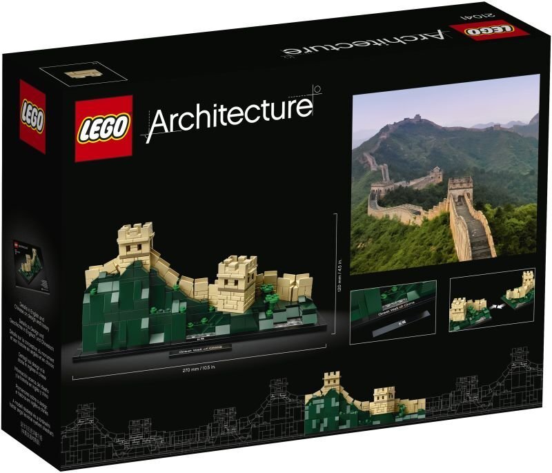 21041 LEGO® ARCHITECTURE, Great Wall of China! cena un informācija | Konstruktori | 220.lv