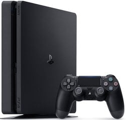 Sony Playstation 4 Slim 1TB (PS4) Black + Gran Turismo Sport + U cena un informācija | Spēļu konsoles | 220.lv