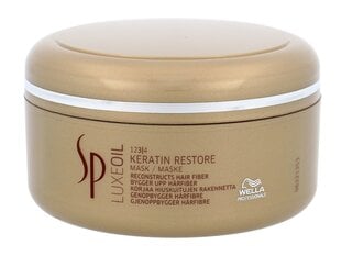 Маска для волос Wella Professionals SP Luxeoil Keratin Restore Mask, 150 мл цена и информация | Средства для укрепления волос | 220.lv