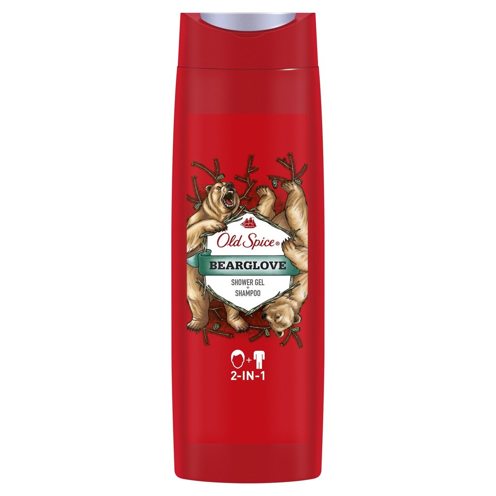 Dūšas un vannas līdzeklis Old Spice Old Spice dušas želeja Bear Glov e 400 ml cena un informācija | Dušas želejas, eļļas | 220.lv