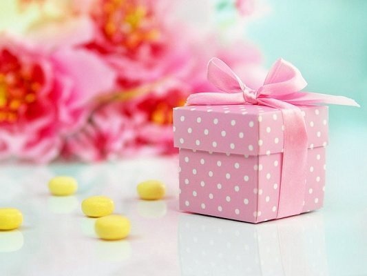 Dāvanu kastītes, punktotās rozā (10 gab.) cena un informācija | Dāvanu saiņošanas materiāli | 220.lv