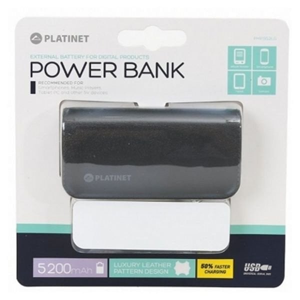 Portatīvais lādētājs-akumulators PLATINET POWER BANK 5200mAh, pelēks цена и информация | Lādētāji-akumulatori (Power bank) | 220.lv