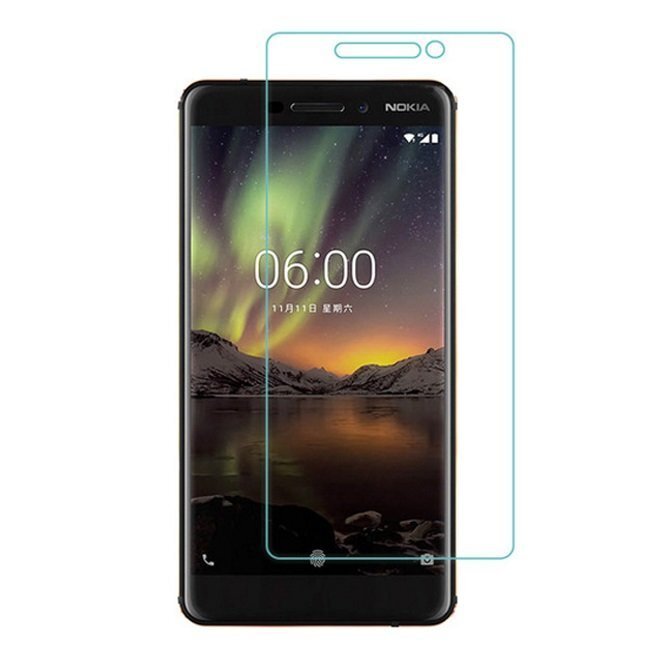 Blun Extreeme Shock 0.33mm / 2.5D Aizsargplēve-stikls Nokia 6 (2018) (EU Blister) цена и информация | Ekrāna aizsargstikli | 220.lv