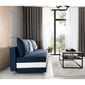 Dīvāns Calia, tumši zils un balts cena un informācija | Dīvāni | 220.lv