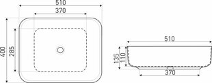 Керамическая раковина Kerra KR 384 цена и информация | Для мойки | 220.lv