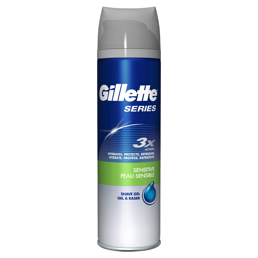 Skūšanās želeja Gillette Series Sensitive Gillette (200 ml) cena un informācija | Skūšanās piederumi, kosmētika | 220.lv