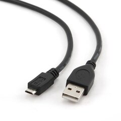 Gembird CCP-mUSB2-AMBM, USB-A/Micro USB, 0.1 м цена и информация | Кабели и провода | 220.lv