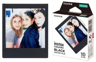 Моментальная фотопленка instax SQUARE GLOSSY BLACK FRAME (10pl) цена и информация | Прочие аксессуары для фотокамер | 220.lv