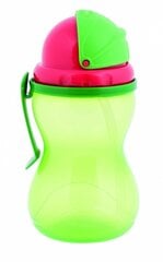 CANPOL pudele ar salmiņu 12 mēn+ 370 ml 56/113, zaļa cena un informācija | Bērnu pudelītes un to aksesuāri | 220.lv