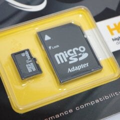 Micro SDHC karte 16 GB, 10. klase UHS-1 + adapteris cena un informācija | Atmiņas kartes mobilajiem telefoniem | 220.lv