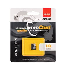Micro SDHC karte Imro 16 GB, klase 10 UHS-1 cena un informācija | Atmiņas kartes mobilajiem telefoniem | 220.lv