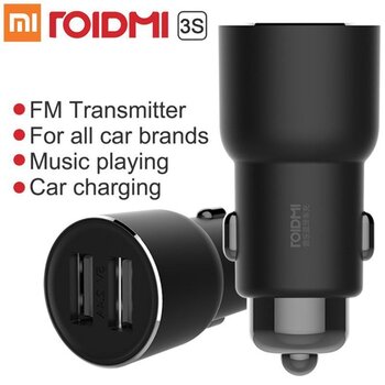 Xiaomi Moitau (Roidmi) 3S Dual USB 2.4A FM-модулятор - зарядное устройство цена и информация | FM Модуляторы | 220.lv