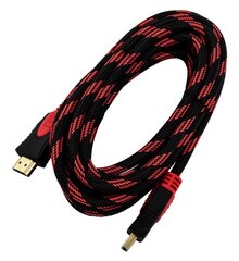 HDMI кабель Esperanza EB194,1.4 B, 3 м, черный/красный цена и информация | Кабели и провода | 220.lv