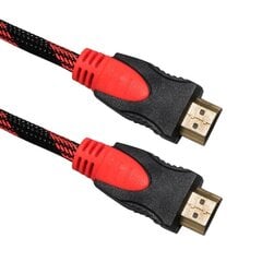 HDMI kabelis Esperanza EB195,1.4 B, 5 m, melns/sarkans cena un informācija | Kabeļi un vadi | 220.lv