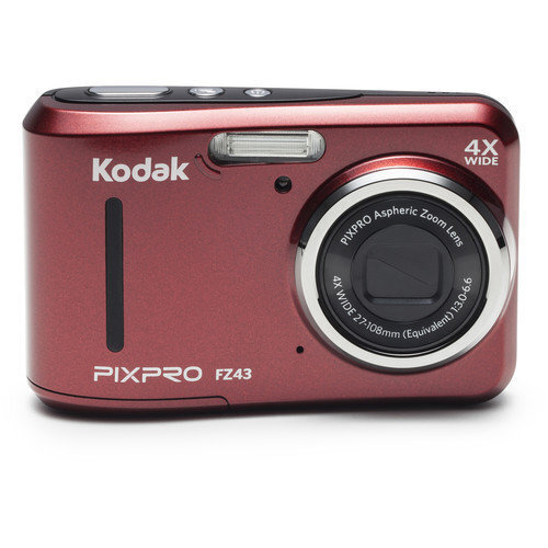 Kodak FZ43, Sarkans cena un informācija | Digitālās fotokameras | 220.lv