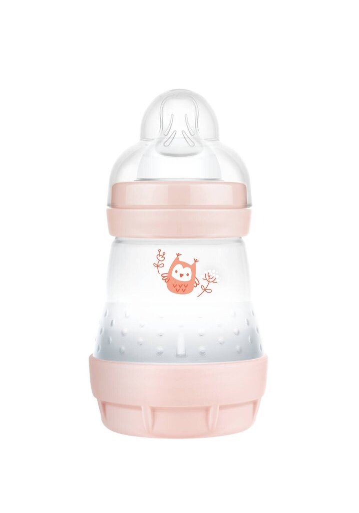 MAM pudelīte Easy Start Anti-Colic, 0 mēn+, 160 ml, pink cena un informācija | Bērnu pudelītes un to aksesuāri | 220.lv