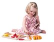 Woody 91904 Komplekts Rotaļu Brokastu pagatavošanai ar instrumentiem un koka pārtiku (19gab.) bērniem no 3+ gadiem cena un informācija | Rotaļlietas meitenēm | 220.lv