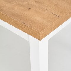 Раскладной обеденный стол Halmar Tiago, коричневый/белый цена и информация | Кухонные и обеденные столы | 220.lv
