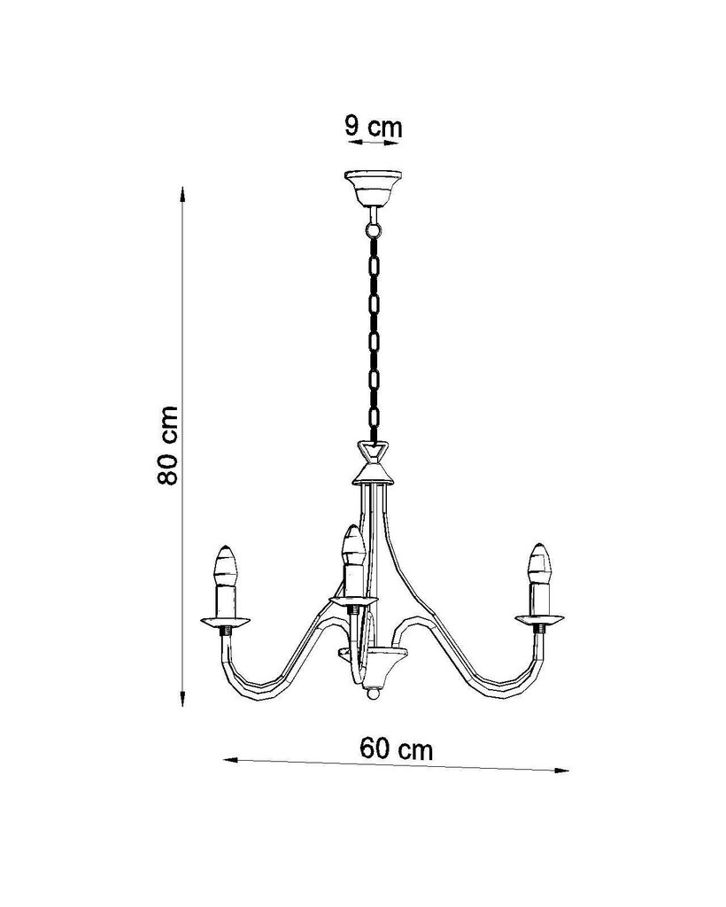 Sollux lampa Minerva 3 цена и информация | Piekaramās lampas | 220.lv