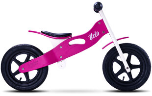 Деревянный балансировочный велосипед Toyz Velo, розовый цена и информация | Балансировочные велосипеды | 220.lv