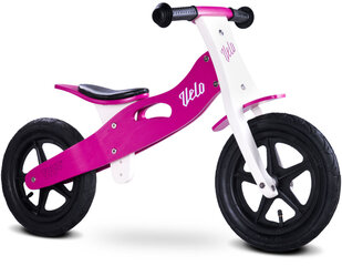 Деревянный балансировочный велосипед Toyz Velo, розовый цена и информация | Балансировочные велосипеды | 220.lv