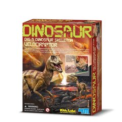 Arheologa komplekts "Izrakt dinozauru Velociraptor" 4M цена и информация | Развивающие игрушки | 220.lv