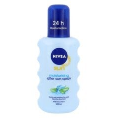 Nomierinošs losjons pēc sauļošanās Nivea Sun After Moisturising With Aloe Vera 200 ml cena un informācija | Sauļošanās krēmi | 220.lv