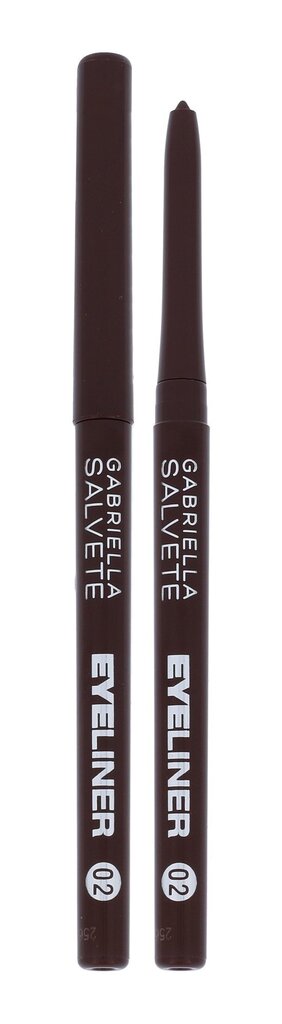 Gabriella Salvete Automatic Eyeliner acu zīmulis 0,28 g, 02 Brown cena un informācija | Acu ēnas, skropstu tušas, zīmuļi, serumi | 220.lv