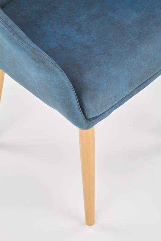 2 kēslu komplekts K287, tumši zils цена и информация | Virtuves un ēdamistabas krēsli | 220.lv
