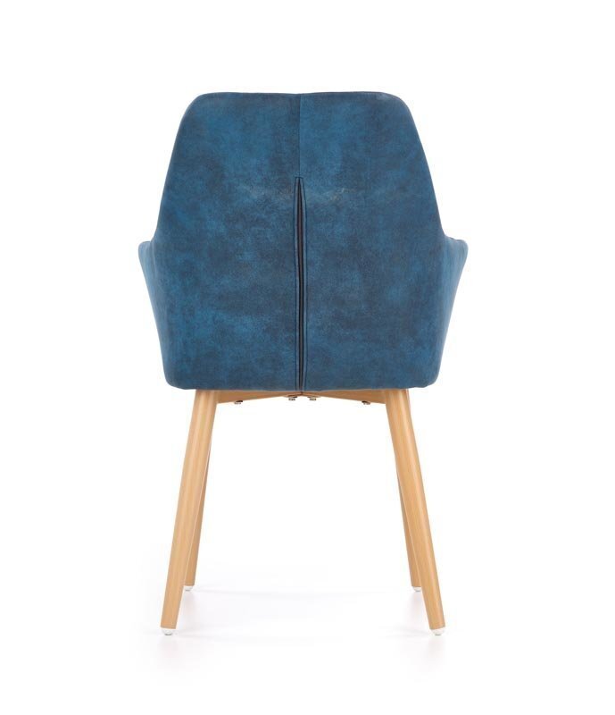 2 kēslu komplekts K287, tumši zils cena un informācija | Virtuves un ēdamistabas krēsli | 220.lv
