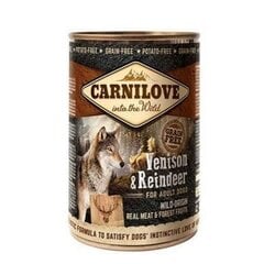 Carnilove Venison&Reindeer Konservēts 400g Suņiem cena un informācija | Carnilove Zoo preces | 220.lv