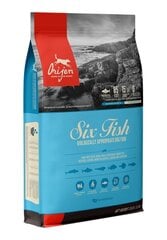 Sausā barība suņiem Orijen 6 Fish Dog, 11,4 kg цена и информация |  Сухой корм для собак | 220.lv