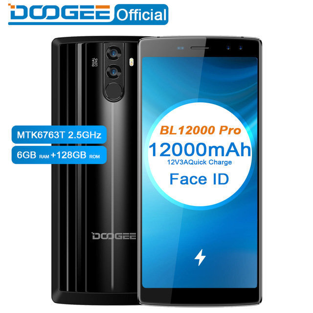 DOOGEE BL12000 Pro, 6/64 GB, Melns цена и информация | Mobilie telefoni | 220.lv