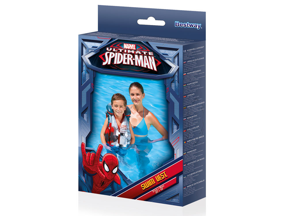 Piepūšamā veste Bestway „Spider Man" cena un informācija | Peldvestes, peldēšanas piedurknes | 220.lv