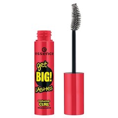 Skropstu tuša Essence Get Big! Lashes Volume Curl 12 ml, Black cena un informācija | Acu ēnas, skropstu tušas, zīmuļi, serumi | 220.lv