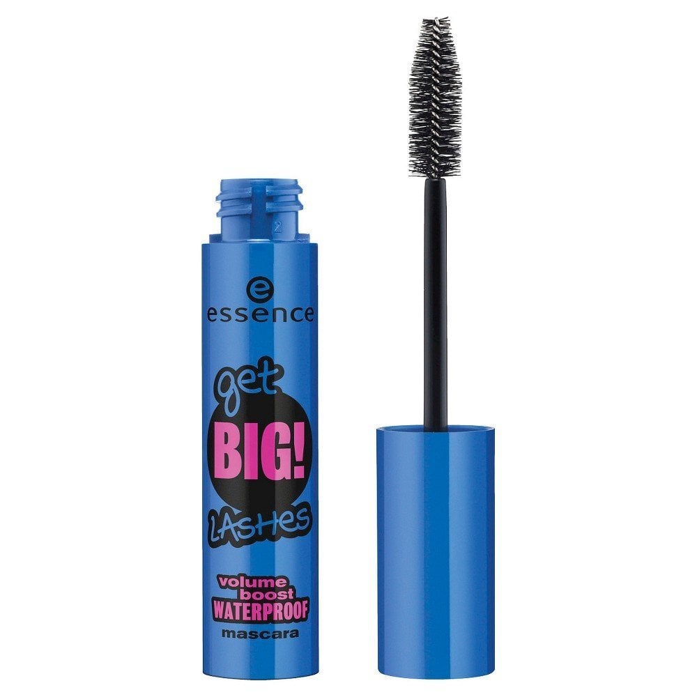 Skropstu tuša Essence Get Big! Lashes Volume Boost Waterproof 12 ml, Black cena un informācija | Acu ēnas, skropstu tušas, zīmuļi, serumi | 220.lv