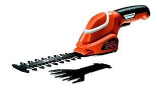 Akumulatora zāles un dzīvžoga šķēres Black&Decker GSL700 цена и информация | Кусторезы, ножницы для газона | 220.lv