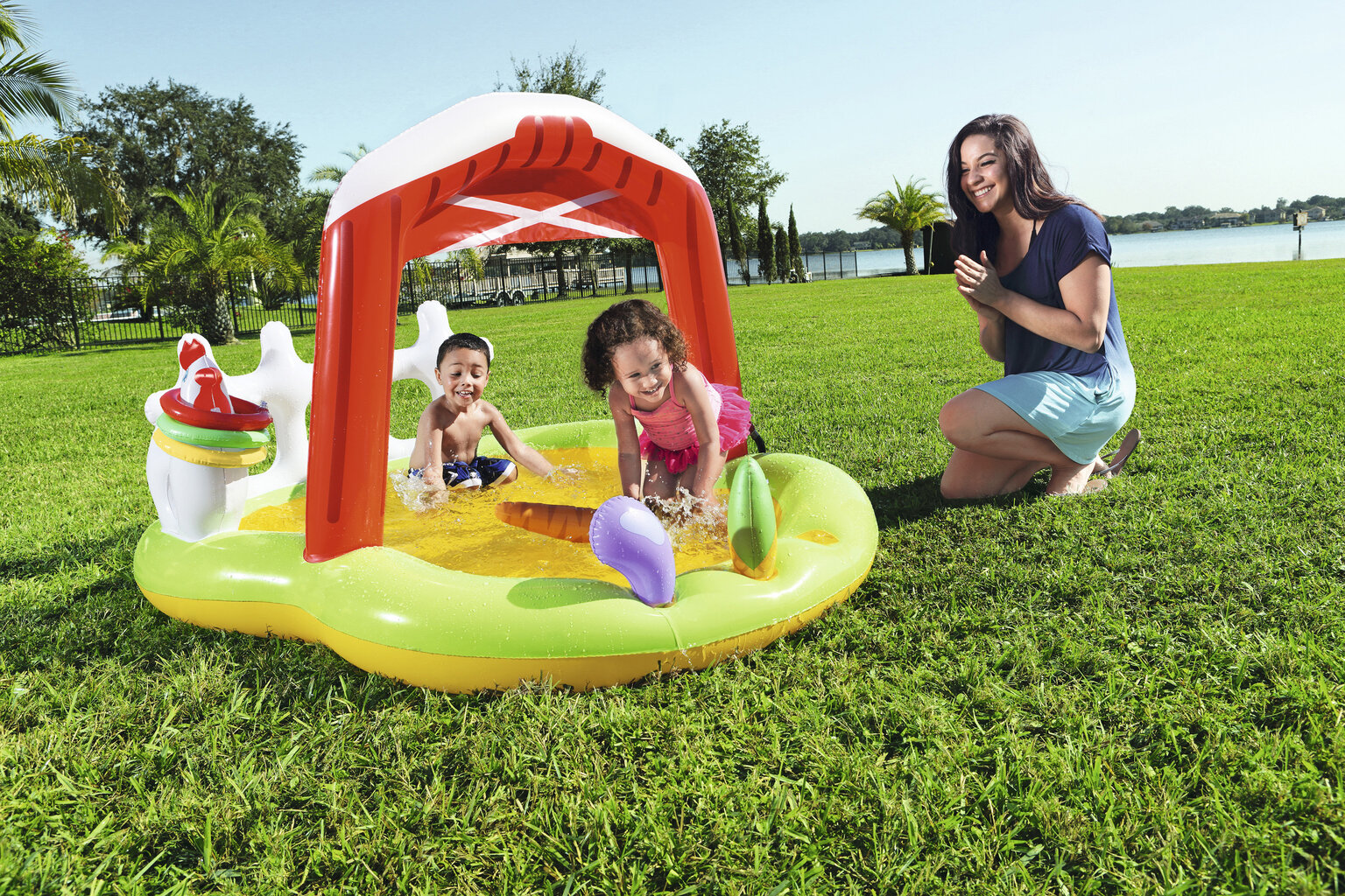 Piepūšamais rotaļu baseins Lil' Farmer Play Center Bestway cena un informācija | Piepūšamās rotaļlietas un pludmales preces | 220.lv