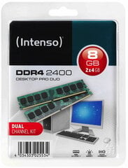 Operatīvā atmiņa Intenso Desktop Pro Duo 2x4GB DDR4 cena un informācija | Operatīvā atmiņa (RAM) | 220.lv
