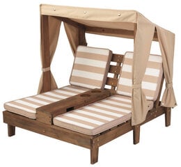 Открытые кровати с крышей Kidkraft, коричневые цена и информация | Деревянный стол для пикника с зонтиком AXI | 220.lv
